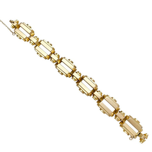 Bracelet Bracelet Tank en or jaune. 58 Facettes 29700