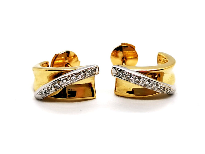 Boucles d'oreilles Boucles d'oreilles Or jaune Diamant 58 Facettes 1117930CN