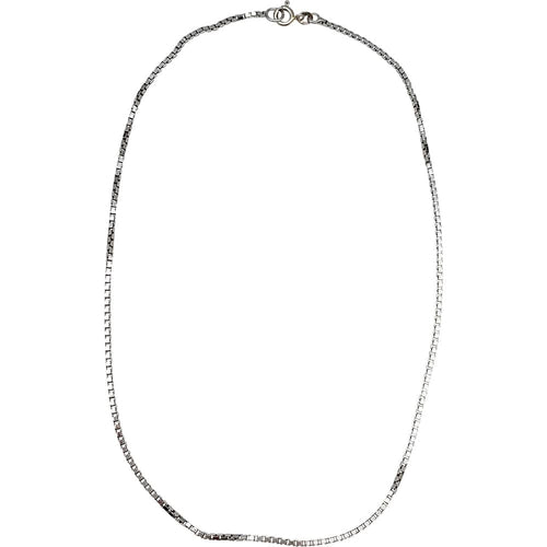 Collier Chaîne or blanc maille vénitienne. 58 Facettes 30286