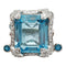 Bague 52 Bague Edouard Nahum "Sterina" or blanc diamants et topaze 58 Facettes 30314