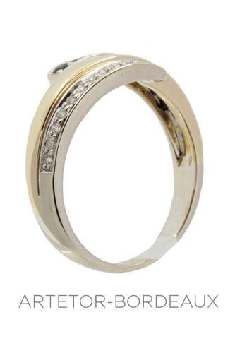 Bague 56 Bague saphirs et diamants 58 Facettes 30291