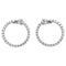 Boucles d'oreilles Boucles d'oreille Créoles en or blanc et diamants. 58 Facettes 30140