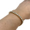 Bracelet Bracelet ligne "tennis" en or jaune serti de brillants. 58 Facettes 30035