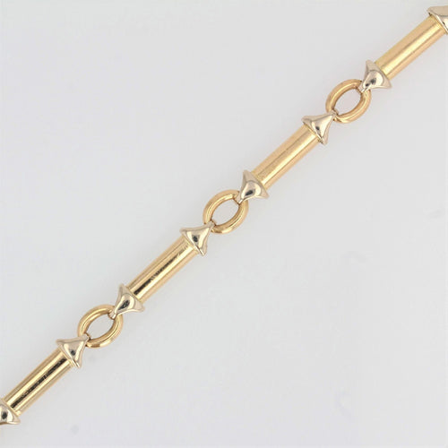Bracelet Bracelet gourmette maillons 2 ors 58 Facettes 21-155A