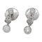Boucles d'oreilles Boucles d'oreilles pendantes en or blanc et diamants. 58 Facettes 30143