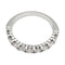 Bague 53 Alliance demi-tour or blanc, diamants. 58 Facettes 30365