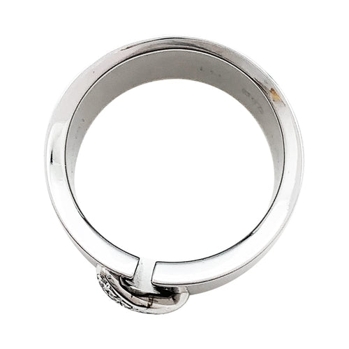 Bague 51 Bague Chaumet or blanc et diamants, collection "Liens". 58 Facettes 30431