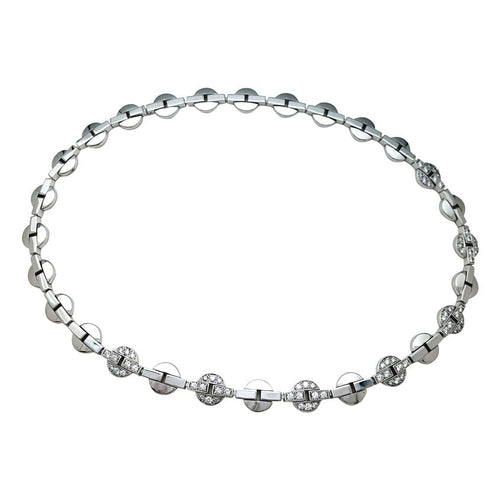 Collier Collier Cartier modèle "Himalia" en or blanc, diamants. 58 Facettes 29326
