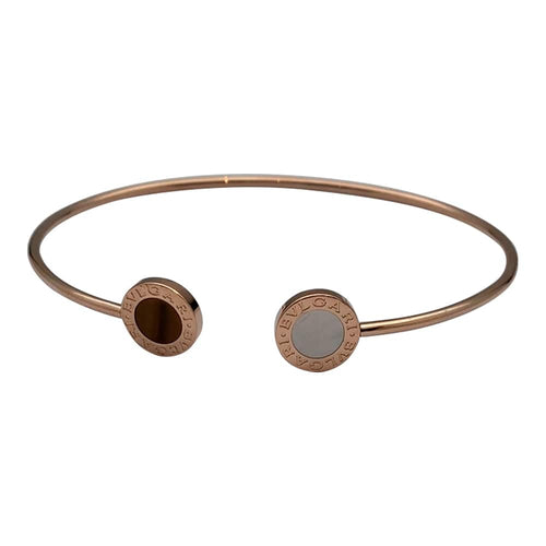 Bracelet Bracelet Bulgari, "Bulgari-Bulgari", or rose, oeil de tigre et nacre. 58 Facettes 30594