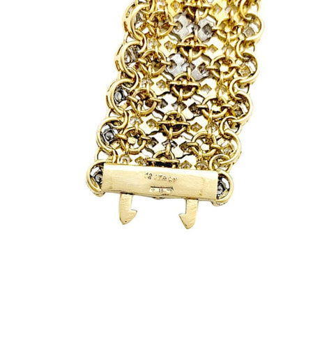 Bracelet Bracelet Buccellati, deux ors et diamants. 58 Facettes 30479