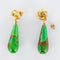 Boucles d'oreilles Boucles d'oreilles or jaune et turquoise du Turkménistan 58 Facettes 17-323