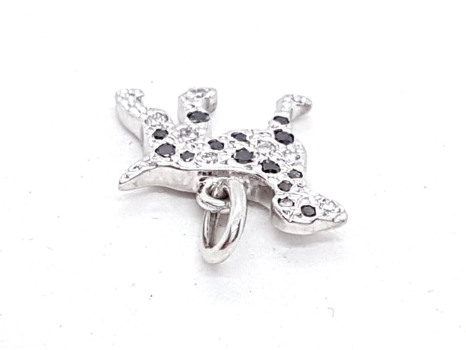 Pendentif Dodo Pomellato Pendentif Dalmatien Dalmatien Or blanc Diamant 58 Facettes 00730CN