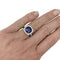 Bague 52 Bague saphir et diamants, or blanc et jaune. 58 Facettes 30351