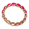 Bague 49 Bague Poiray, "Coeurs Perlés", or rose, laque rose. 58 Facettes 30336