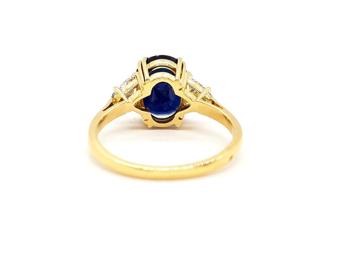 Bague 55 Bague Or jaune Saphir 58 Facettes 757301CN