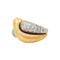 Bague 53 Bague entrelacée en or jaune et diamants. 58 Facettes 29741