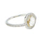 Bague 51 Solitaire Lorenz Bäumer "Aimer pour vivre" en or blanc et diamants. 58 Facettes 30477