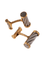 Boutons de manchette Fred - Boutons de Manchette Force 10 Or Jaune et Acier 58 Facettes