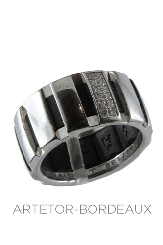 Bague 54 Bague Chaumet Classe one Or Blanc 58 Facettes 20931