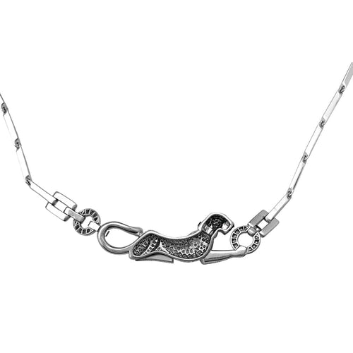 Collier Collier Cartier "Panthère" en or blanc, diamants, émeraude et onyx. 58 Facettes 29385