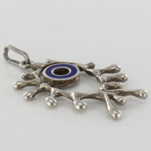 Pendentif Pendentif argent émail moderniste 58 Facettes 17-173A