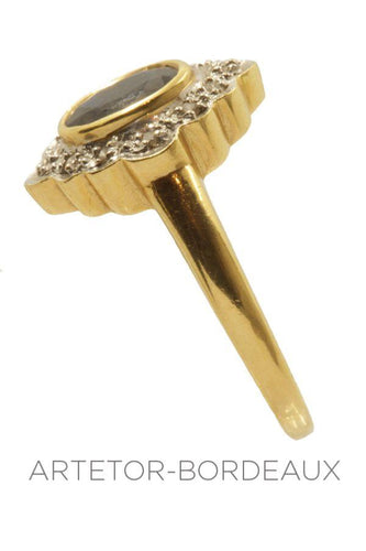 Bague 53 Bague moderne saphir 58 Facettes 2151