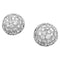 Boucles d'oreilles Boucles d'oreilles demi-sphères en or blanc et diamants. 58 Facettes 29942