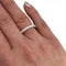 Bague 48 Alliance en or blanc, diamants. 58 Facettes 30169