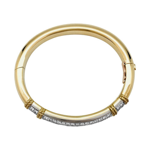 Bracelet Bracelet Fred "Isaure", 2 tons d'or et platine, diamants. 58 Facettes 28388