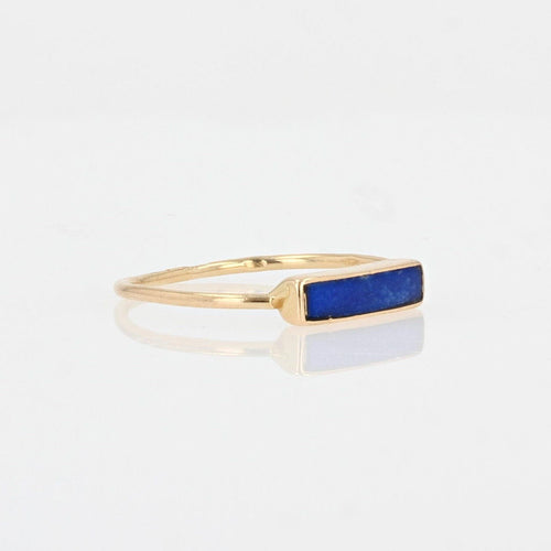 Bague 53 Bague or jaune lapis lazuli 58 Facettes 21-377B-53