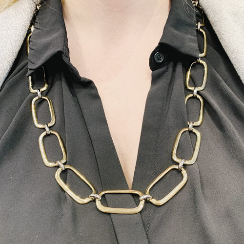 Collier Long collier deux ors. 58 Facettes 30262