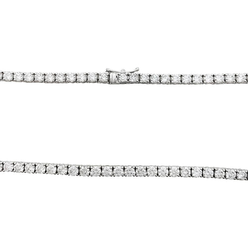 Collier Collier rivière diamants en or blanc. 58 Facettes 30222