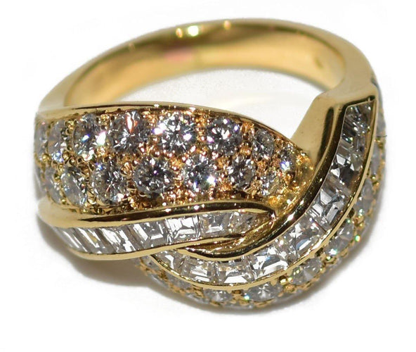 Bague bague or jaune diamant princesse 58 Facettes 0