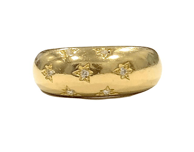 Bague 56 Bague constellation en Or jaune & diamants 58 Facettes