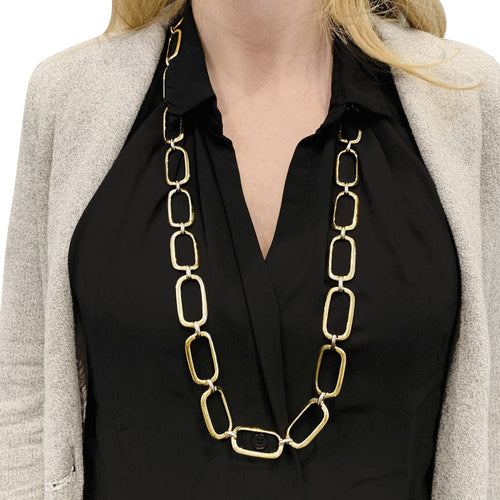 Collier Long collier deux ors. 58 Facettes 30262