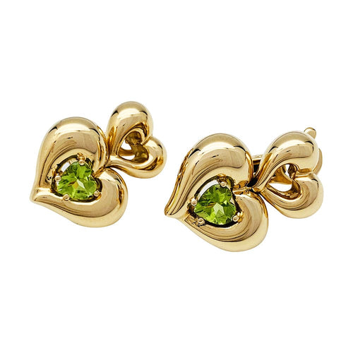 Boucles d'oreilles Boucles d'oreilles Van Cleef & Arpels, "Coeur", en or jaune et péridots. 58 Facettes 30112