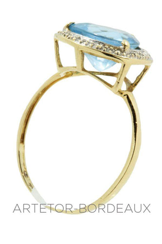 Bague 58 Bague topaze et diamants 58 Facettes 21961