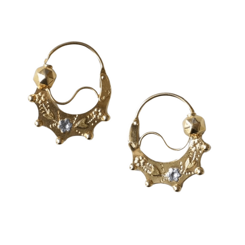 Boucles d'oreilles Boucles d'oreilles créoles Savoyarde Or jaune 58 Facettes