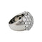 Bague 51 Bague pavée de diamants en or blanc. 58 Facettes 30457