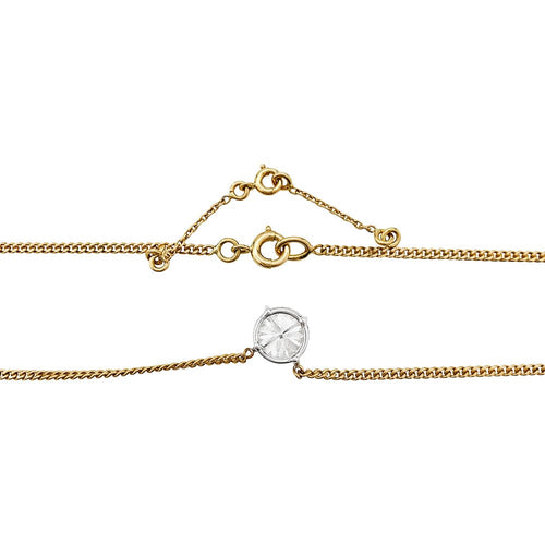 Collier Collier solitaire deux ors diamants de 2,17 carats. 58 Facettes 30174