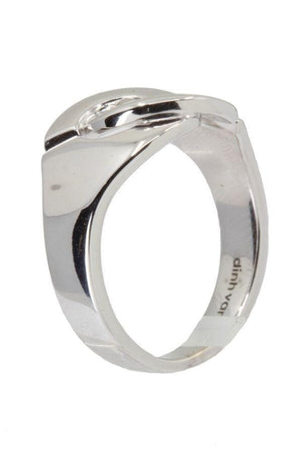 Bague 52 Bague Dinh Van menottes R12 Or Blanc 58 Facettes 32861