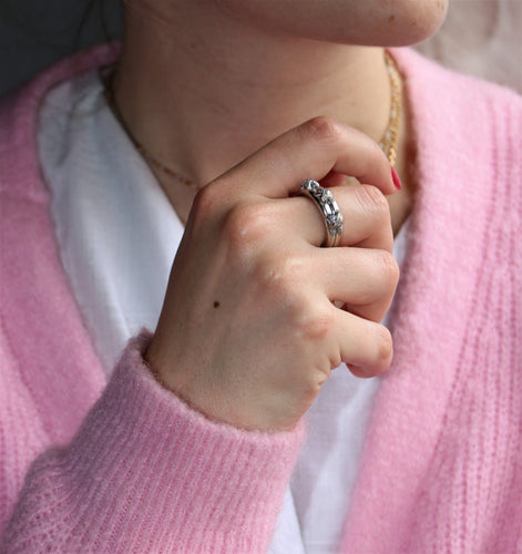 Bague CHAUMET bague "Liens 3 Croisés" en or blanc 58 Facettes 381