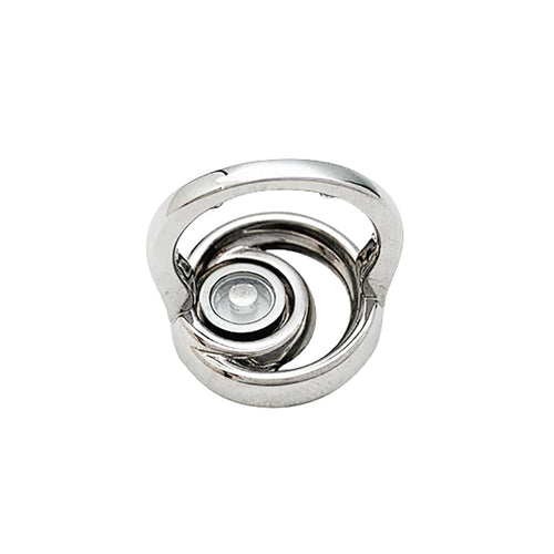 Bague 52 Bague Chopard "Happy Diamonds" en or blanc et diamants. 58 Facettes 30470