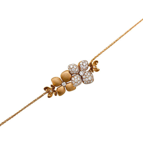 Bracelet Bracelet Chaumet "Astres d'or" en or rose et diamants. 58 Facettes 29881