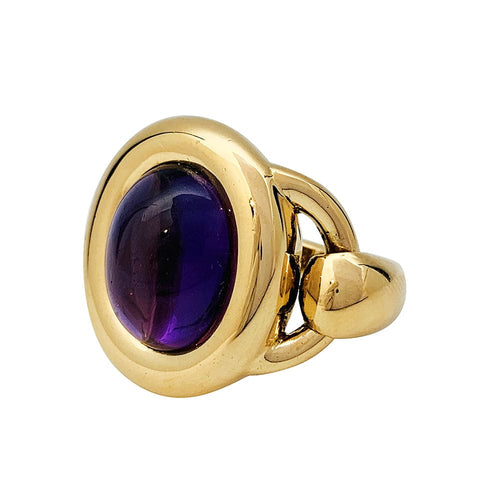 Bague 52 Bague Poiray "Indra" or jaune et améthyste. 58 Facettes 30666