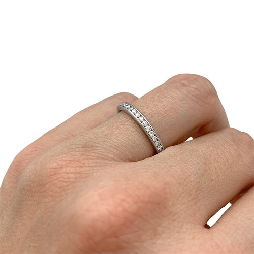 Bague 52 Bague Tiffany platine et diamants. 58 Facettes 30070