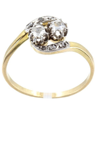 Bague Bague Vous et moi Art Nouveau diamants 58 Facettes 038281