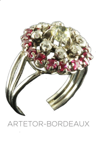 Bague 57 Bague  diamants 70' 58 Facettes 18611