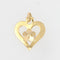 Pendentif Pendentif or jaune coeur et perle 58 Facettes 21-275A