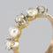 Bague 53 Bague ancienne jarretière perles fines diamants 58 Facettes 19-194